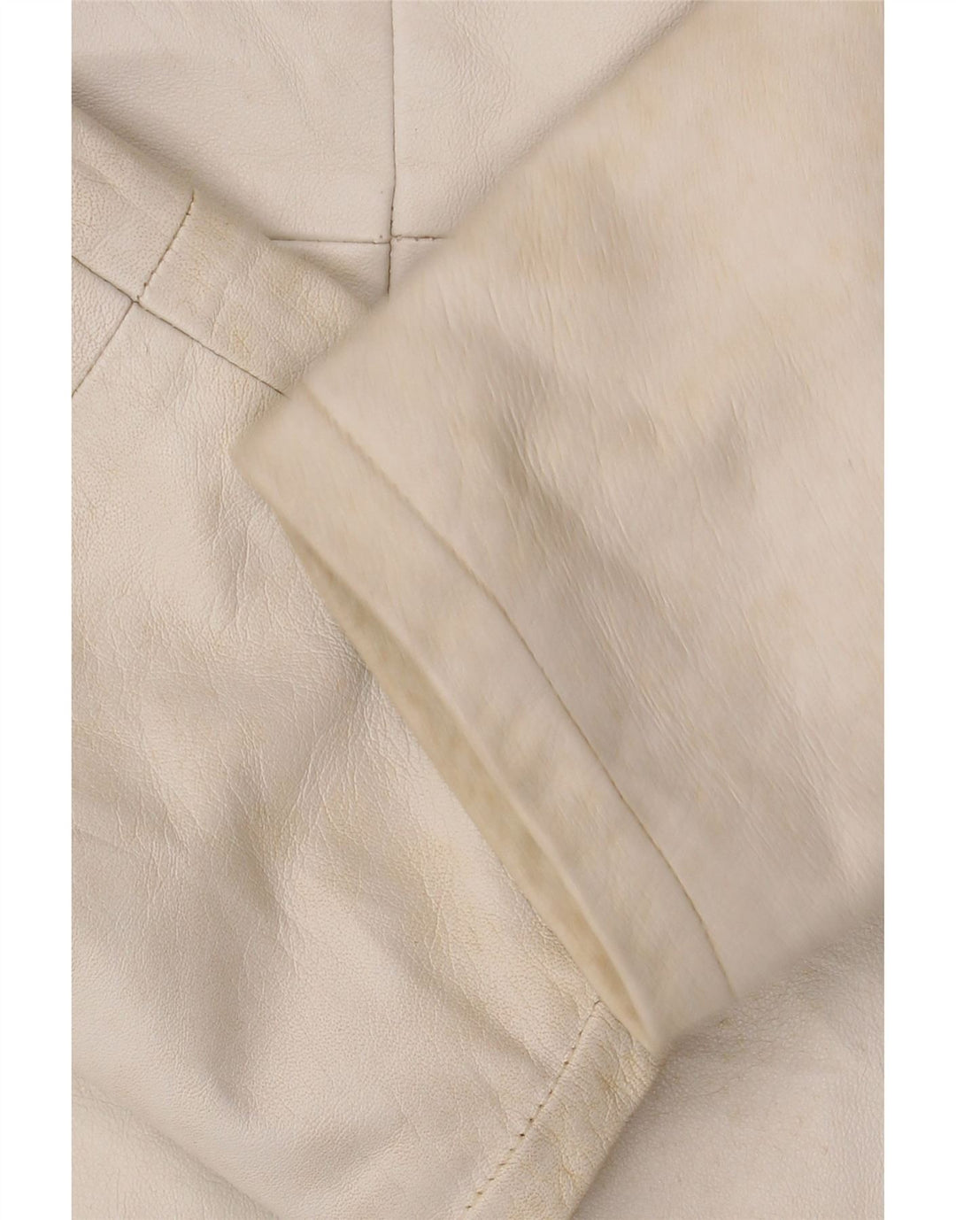 CONBIPEL Chaqueta de cuero con capucha para mujer IT 42 Medium White Leather