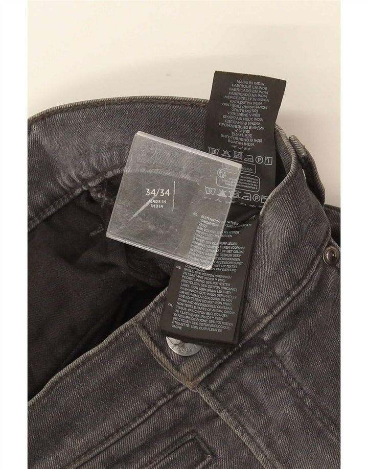 G-Star Mens Slim Jeans W34 L34 Grey Cotton