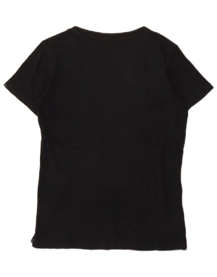 Eddie Bauer Womens T-Shirt Top UK 12 Medium Black