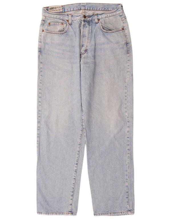Casucci Herre Jeans med høj talje IT 52 XL W34 L32 Blå Bomuld