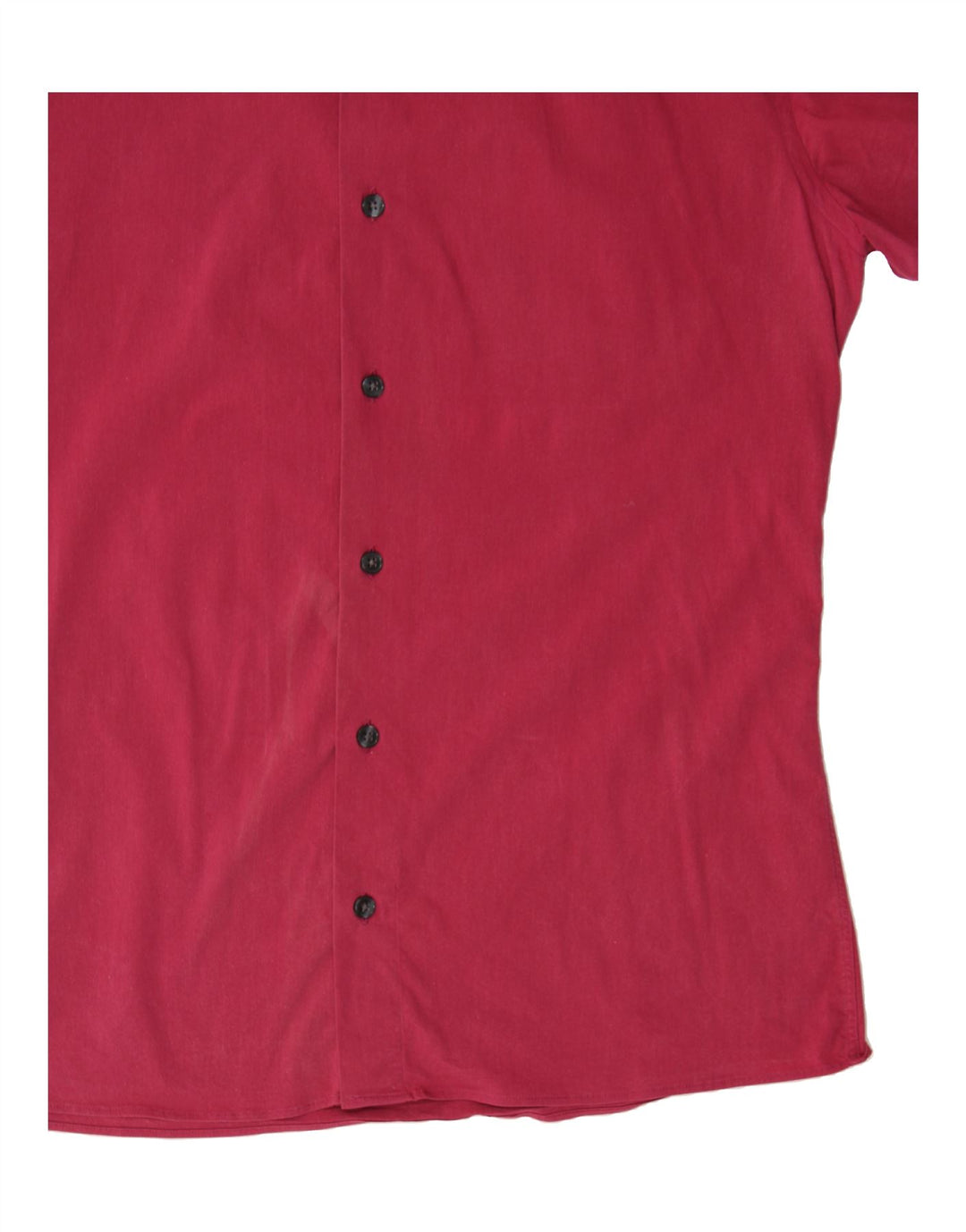 DKNY Mens Short Sleeve Shirt Size 15 1/2 Medium Red Vintage Dkny and Second-Hand Dkny from Messina Hembry 
