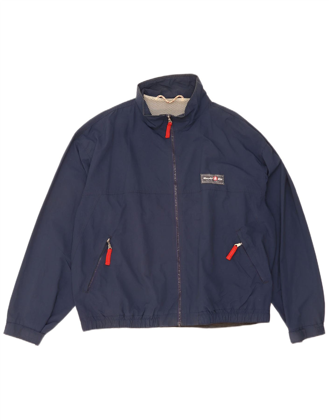 Murphy & Nye Mens Rain Jacket UK 44 2XL Navy Blue Polyamide