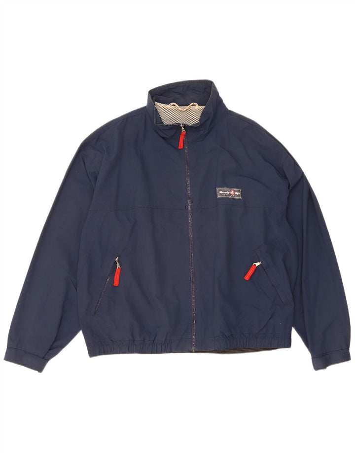 Murphy & Nye Mens Rain Jacket UK 44 2XL Navy Blue Polyamide