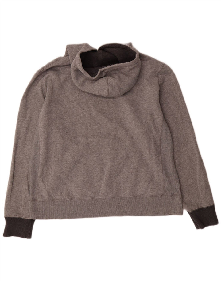 Nike Mens Hoodie Jumper Medium Grey Flecked Cotton