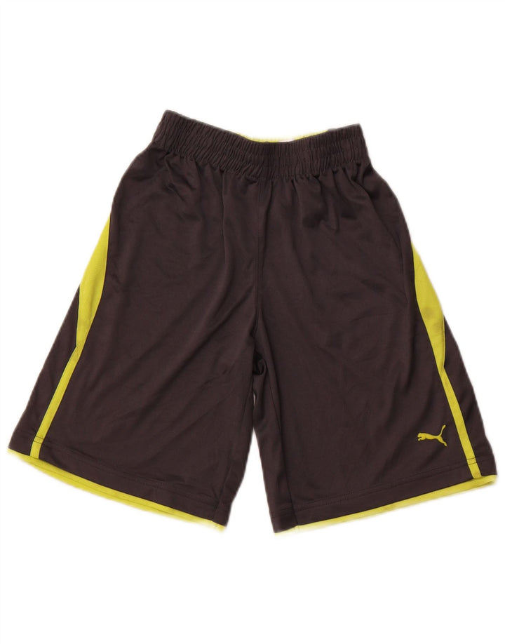 PUMA Sportsshorts til drenge 7-8 år Small Grå Colourblock Polyester
