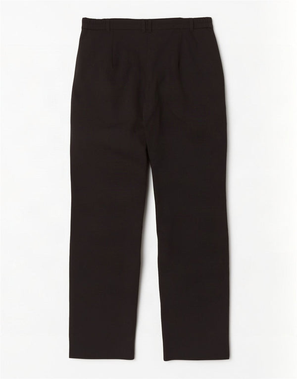 Marks & Spencer Pantalon de costume droit pour femme UK 14 Medium W34 L30 Noir