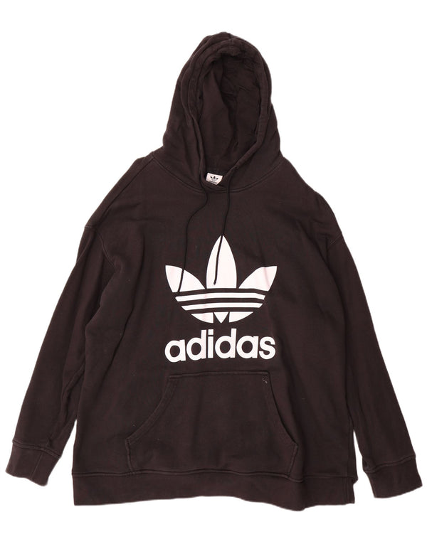 Adidas Pull à capuche graphique pour homme 2XL en coton noir
