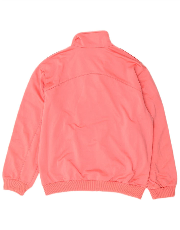Adidas Girls Tracksuit Top Jacket 9-10 Years Pink Polyester