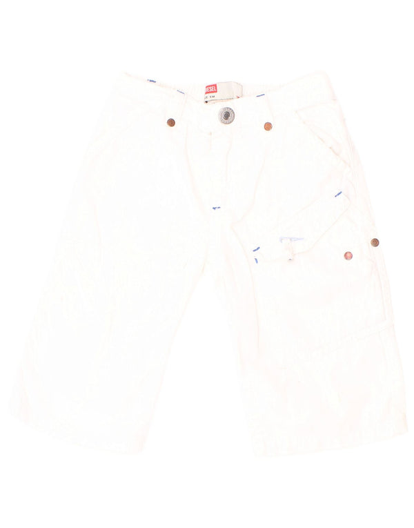 Diesel Pantaloni cargo dritti con grafica per neonati da bambino 3-6 mesi W20 L9 bianchi