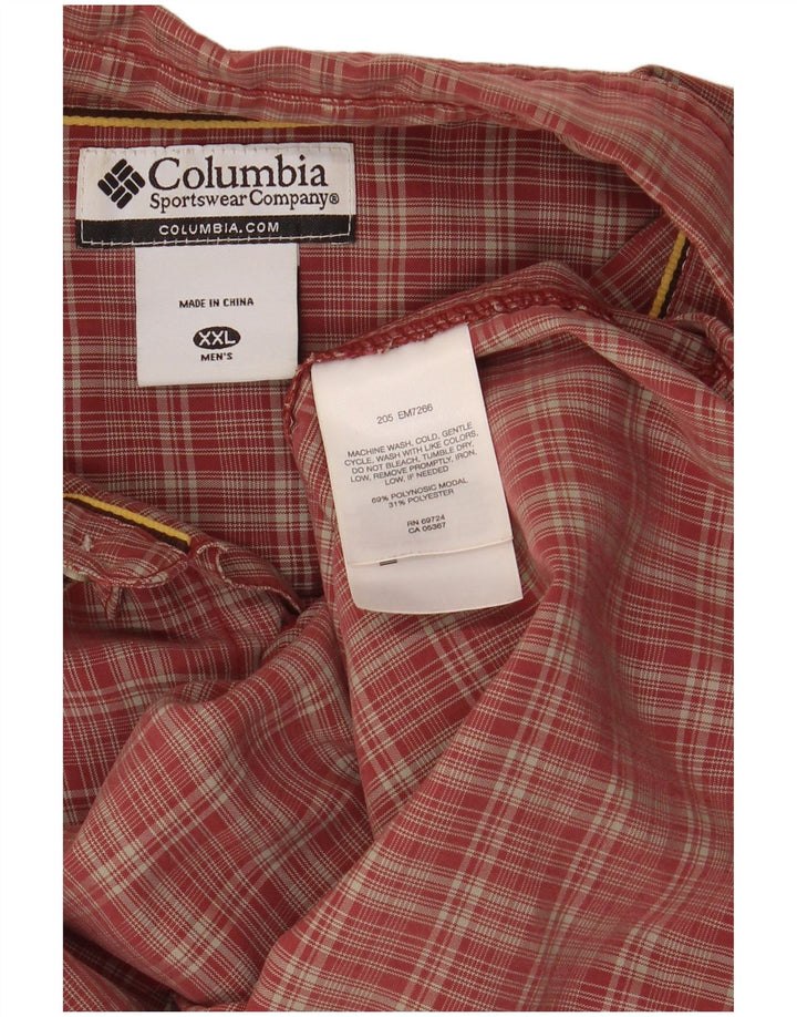 Cămașă pentru bărbați Columbia în carouri 2XL, roșu, modal