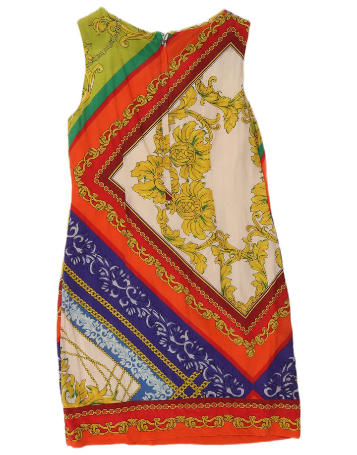 K DERBY Womens Abstract Pattern Sheath Dress UK 10 Small Multicoloured
