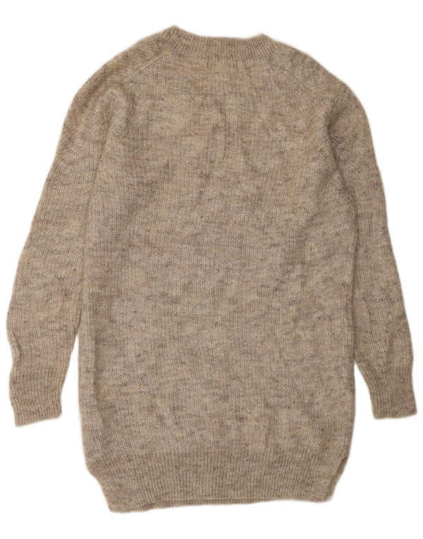 Marks & Spencer Damen Autograph Langarm-Pulloverkleid, Gr. 10, Größe S, Grau