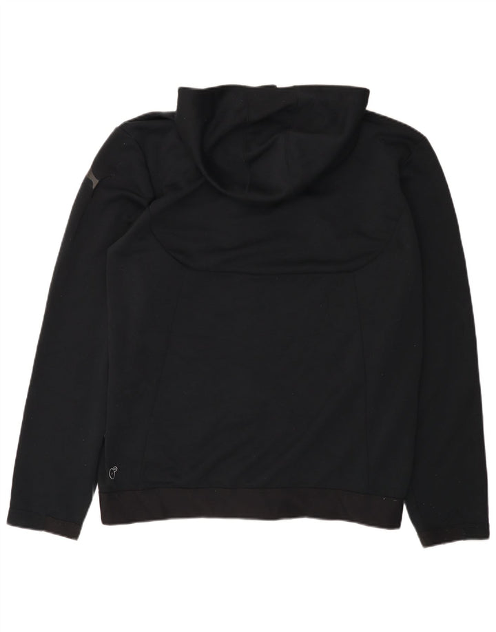 PUMA Suéter con capucha y cremallera para hombre Poliéster negro grande
