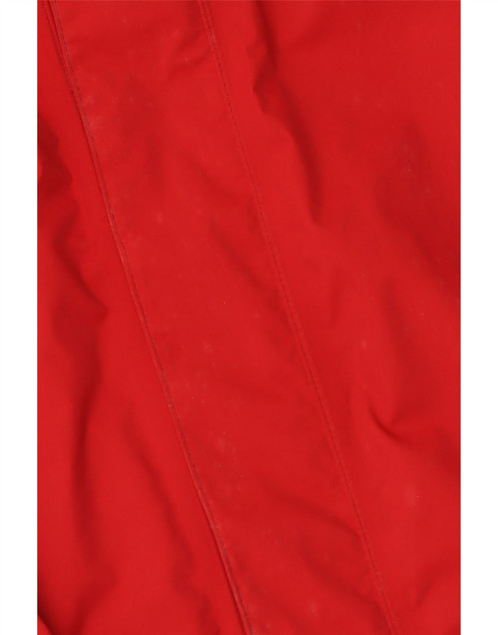 Jack Wolfskin Mens Rain Jacket UK 40/42 Large Red Polyamide