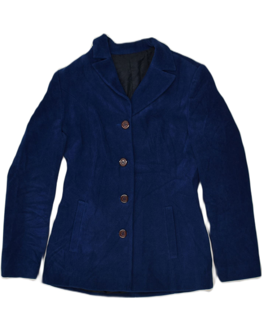 VINTAGE Womens 4 Button Blazer Jacket IT 44 Medium Blue Viscose | Vintage Vintage | Thrift | Second-Hand Vintage | Used Clothing | Messina Hembry 