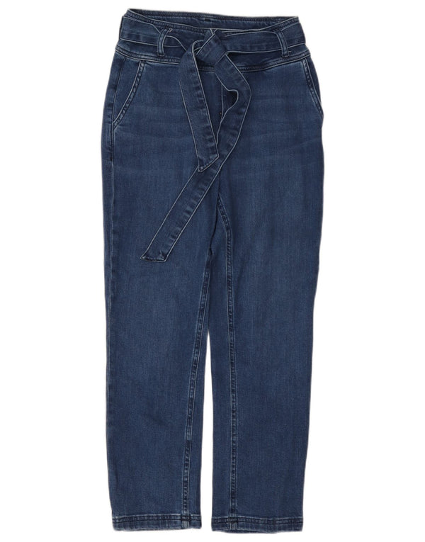 Boden Womens High Waist Tapered Jeans UK 6 XS W26 L24 Blue Cotton