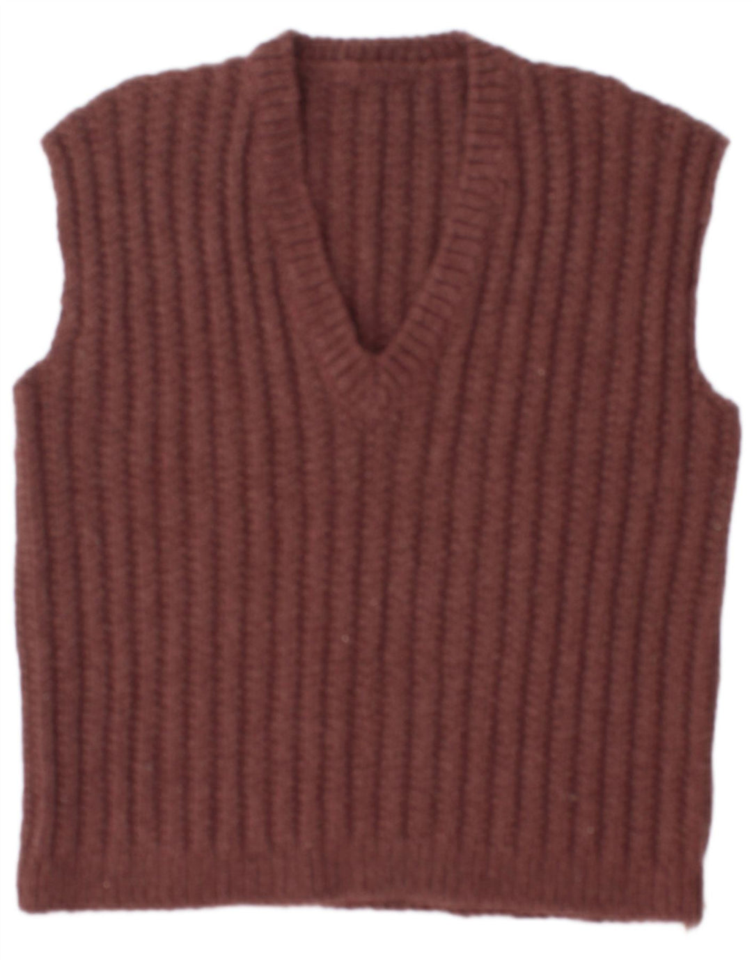 Vintage Mens Vest Tank Top Large Brown