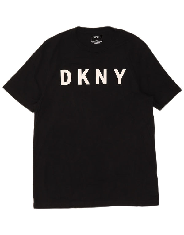 Dkny T-Shirt graphique pour hommes, petit haut en coton noir