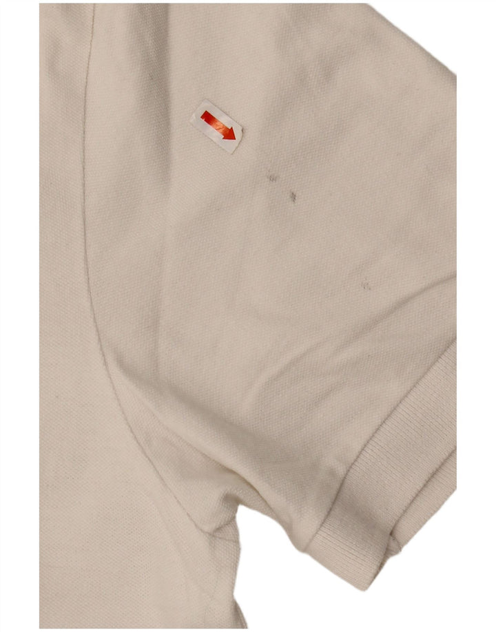 KAPPA Mens Polo Shirt Large White Cotton