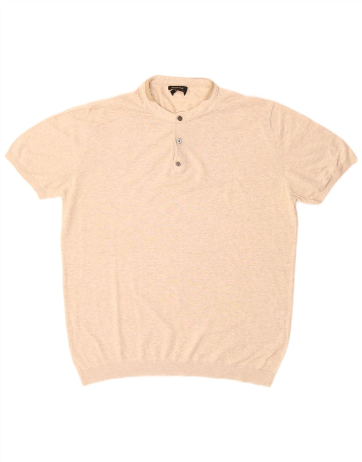 Massimo Dutti Polo Homme Grand Coton Beige