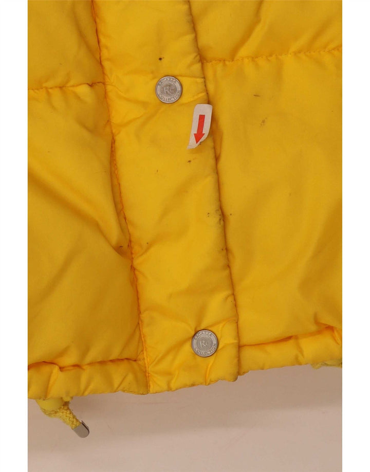 Ragazza Veste matelassée pour femme UK 14 Large Jaune Polyamide