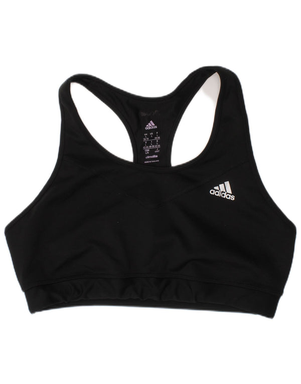 Adidas Mujer Climacool Sport Bra Top UK 16/18 Grande Negro Deportes