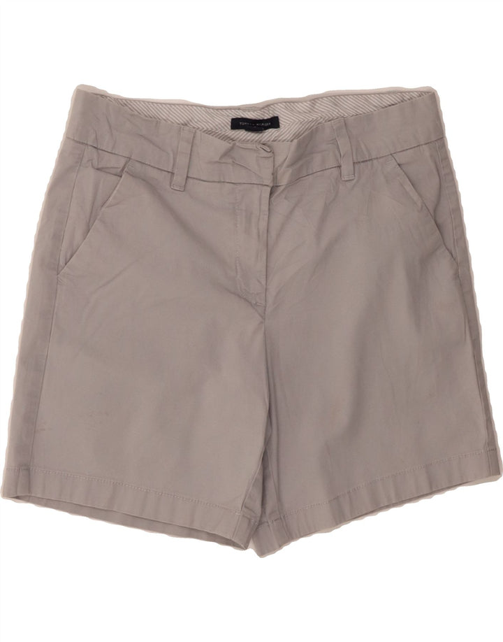 TOMMY HILFIGER Womens Chino Shorts US 6 Medium W30 Grey Cotton Vintage Tommy Hilfiger and Second-Hand Tommy Hilfiger from Messina Hembry 