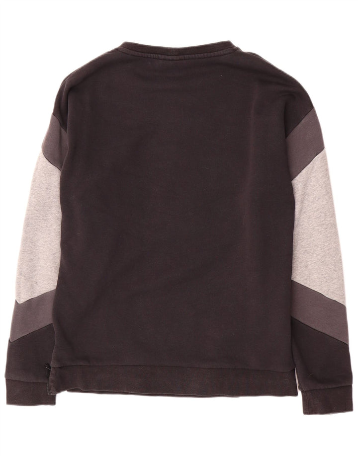 Nike Mens Graphic Sweatshirt Jumper Small Black Colourblock Cotton
