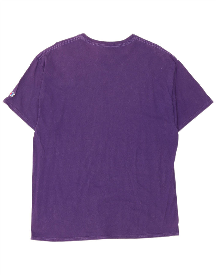 Champion Mens T-Shirt Top XL Purple