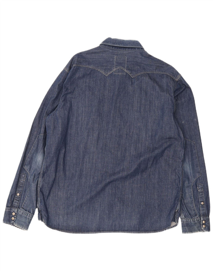 Camicia in denim da uomo G-Star 2XL cotone blu