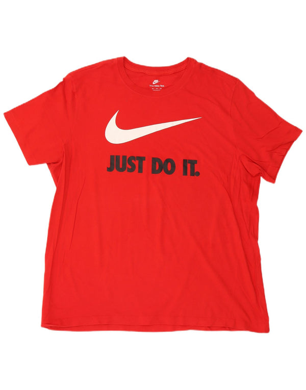 T-shirt grafica da uomo Nike Top 2XL rossa