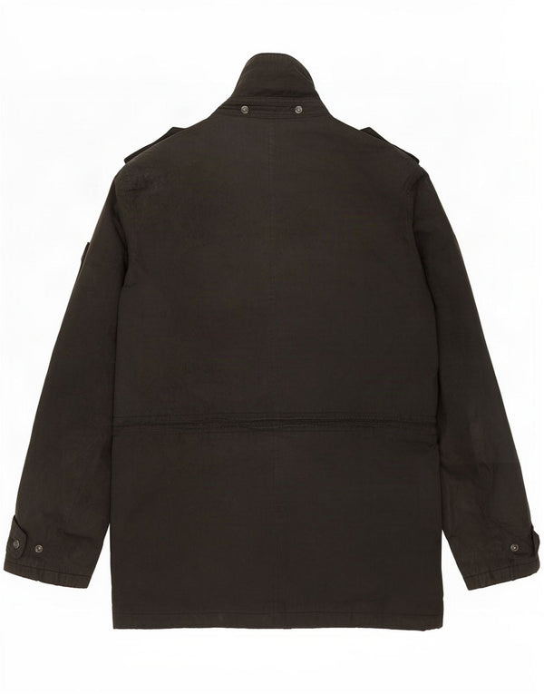 Ανδρικό κερωμένο βαμβακερό μπουφάν Barbour UK 38 Medium Black