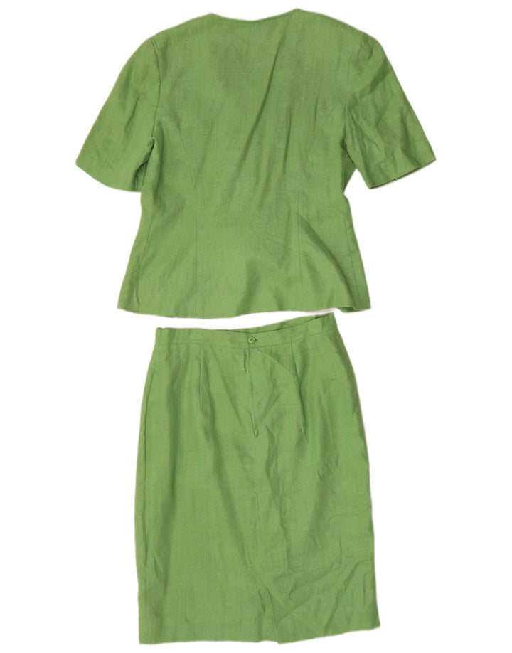 Luisa Spagnoli Ensemble jupe 2 pièces 3 boutons pour femme IT 44 Medium W30 Vert
