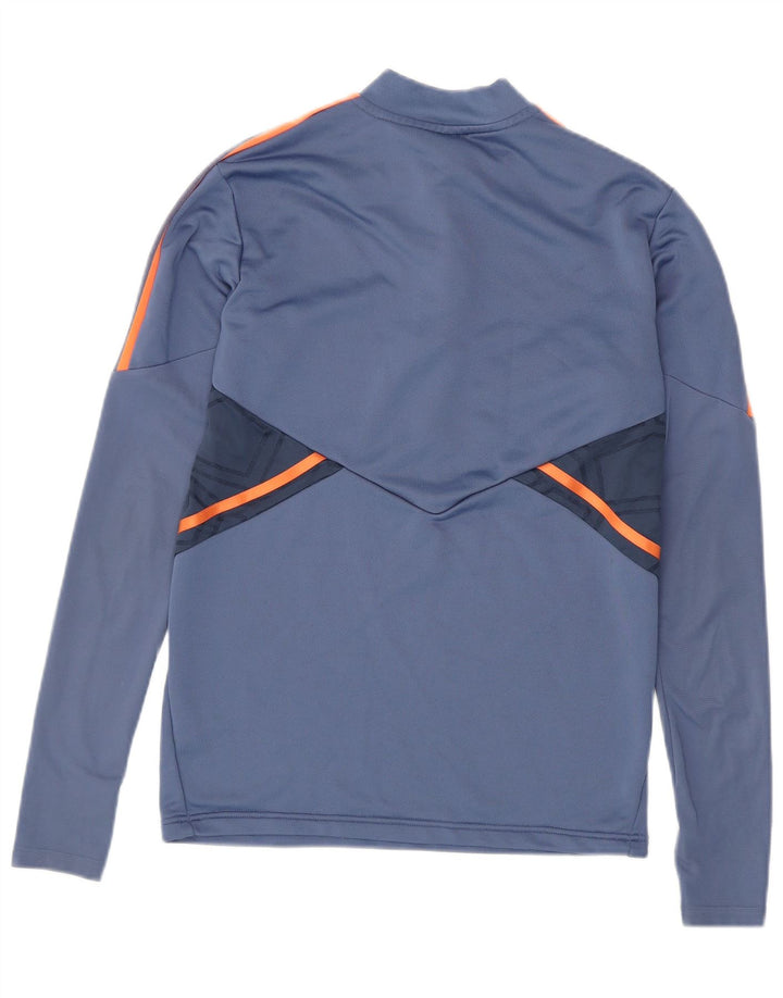 Adidas Mens Manchester United Pullover Tracksuit Top Small Blue Colourblock