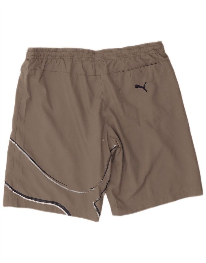 Puma Mens Graphic Sport Shorts Medium Brown