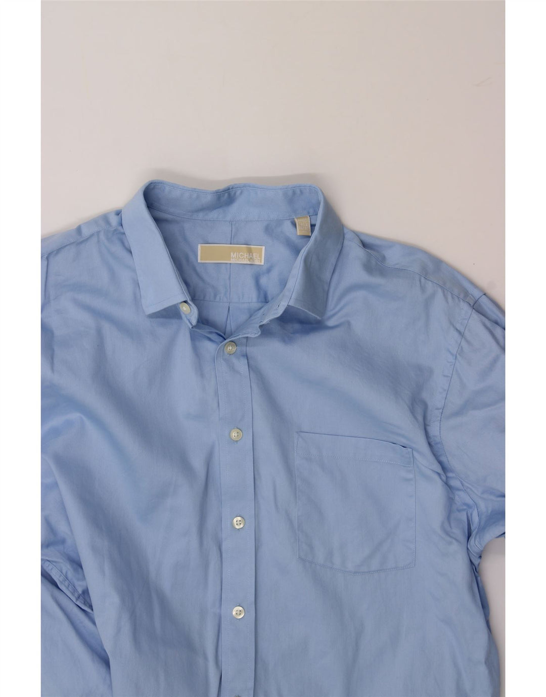 MICHAEL KORS Mens Shirt Size 16 1/2 Large Blue Cotton Vintage Michael Kors and Second-Hand Michael Kors from Messina Hembry 