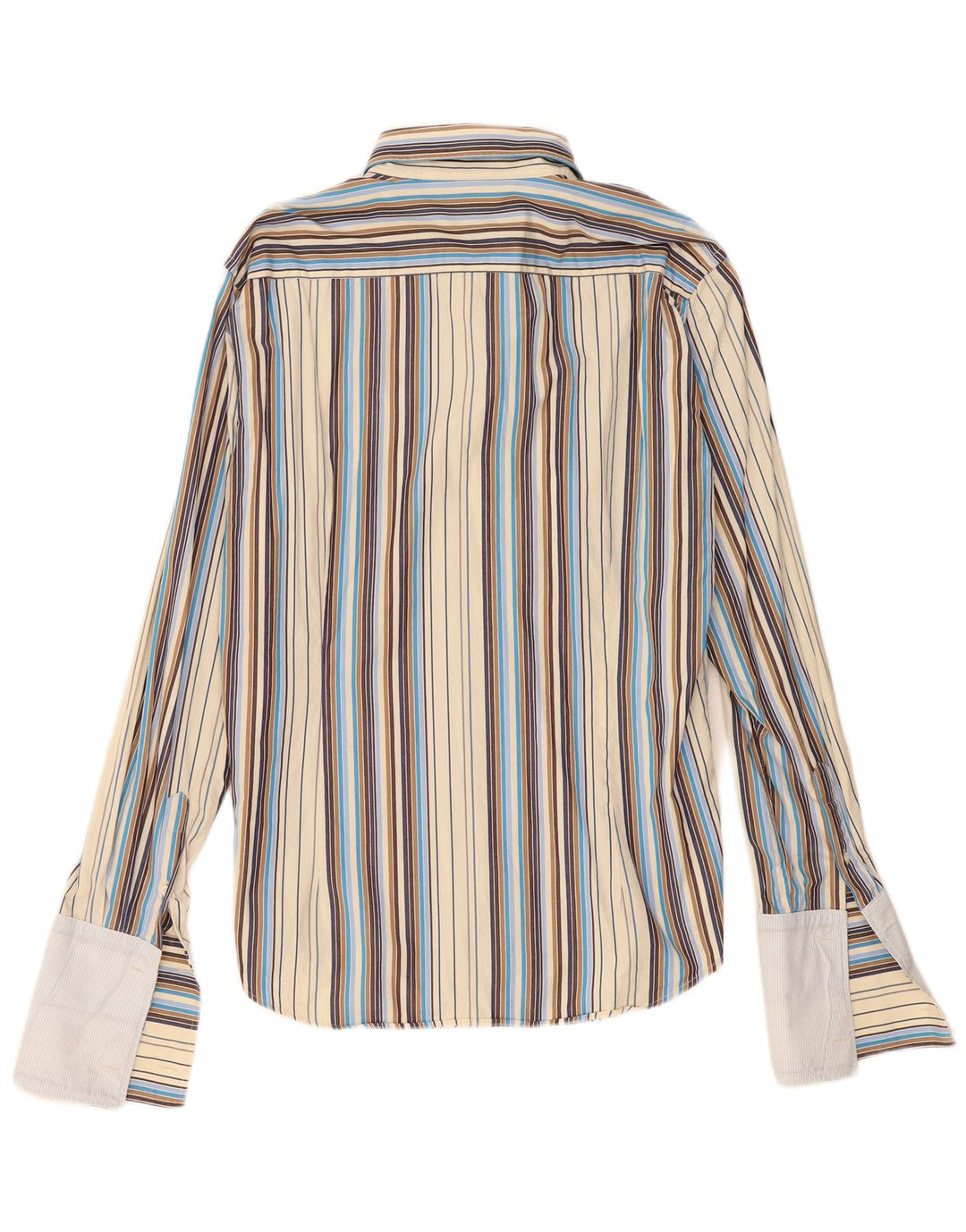 Ted Baker Chemise formelle pour homme Taille 4 Grand coton rayé multicolore