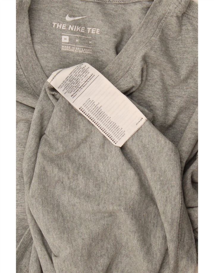 Nike Mens The Tee T-Shirt Top Medium Grey Cotton