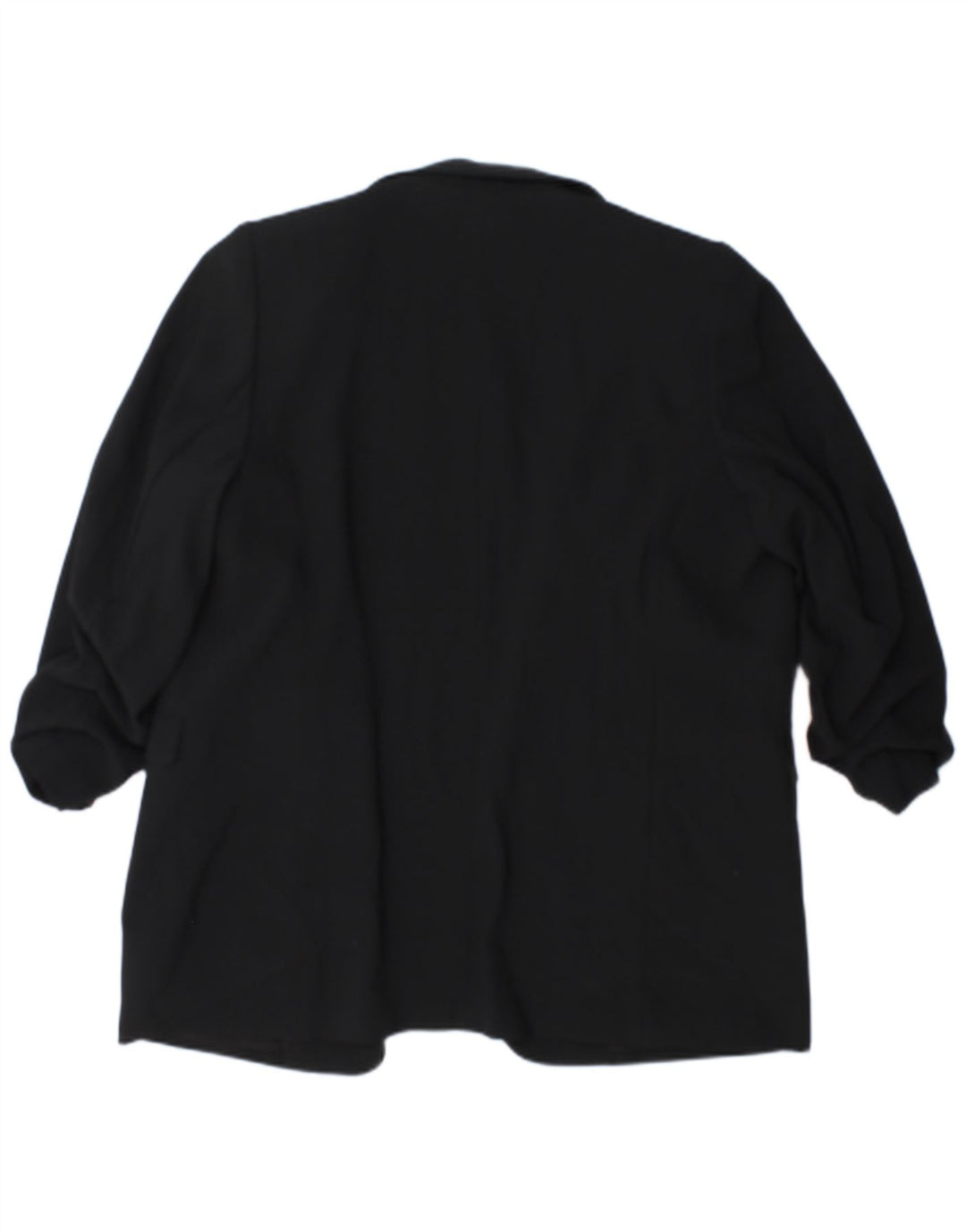 Marks & Spencer Womens 3/4 Sleeve Open Blazer Jacket UK 18 XL Black