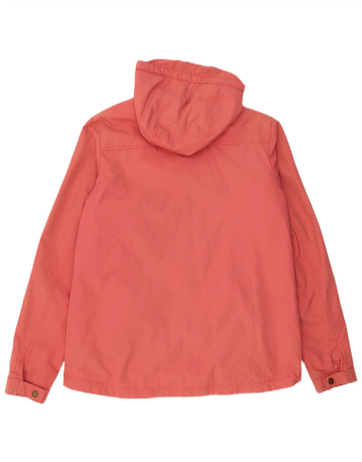 Fat Face Womens Hooded Windbreaker Jacket UK 12 Medium Pink Nylon