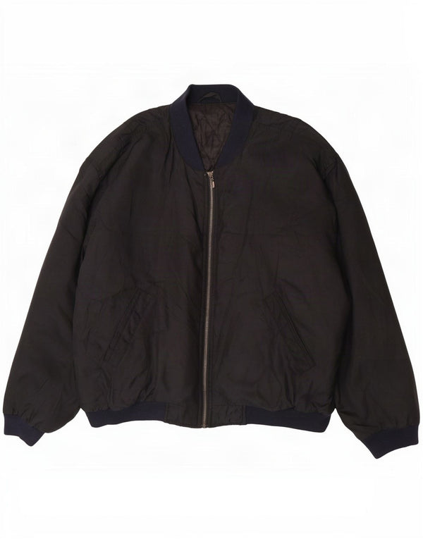 Marks & Spencer Herren St. Michael Bomberjacke UK 42 XL Schwarz Polyester