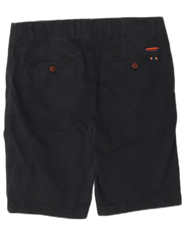 Pantaloncini chino da uomo Superdry W32 cotone blu navy medio