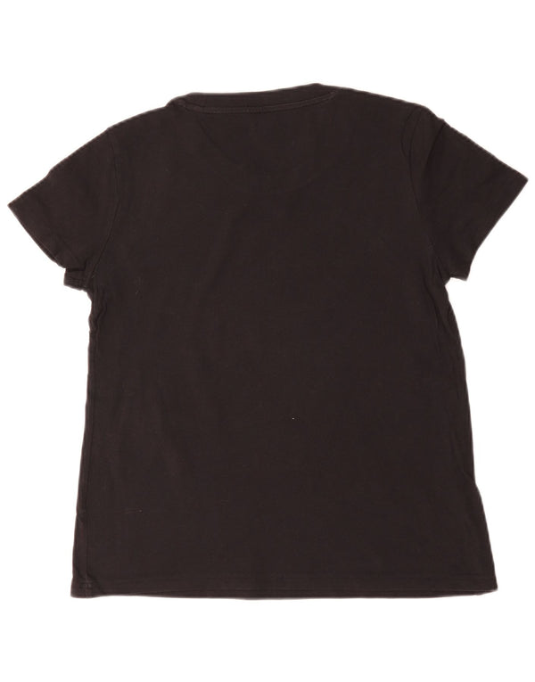 Adidas Grafisk T-shirt top til kvinder DK 12/14 medium sort bomuld