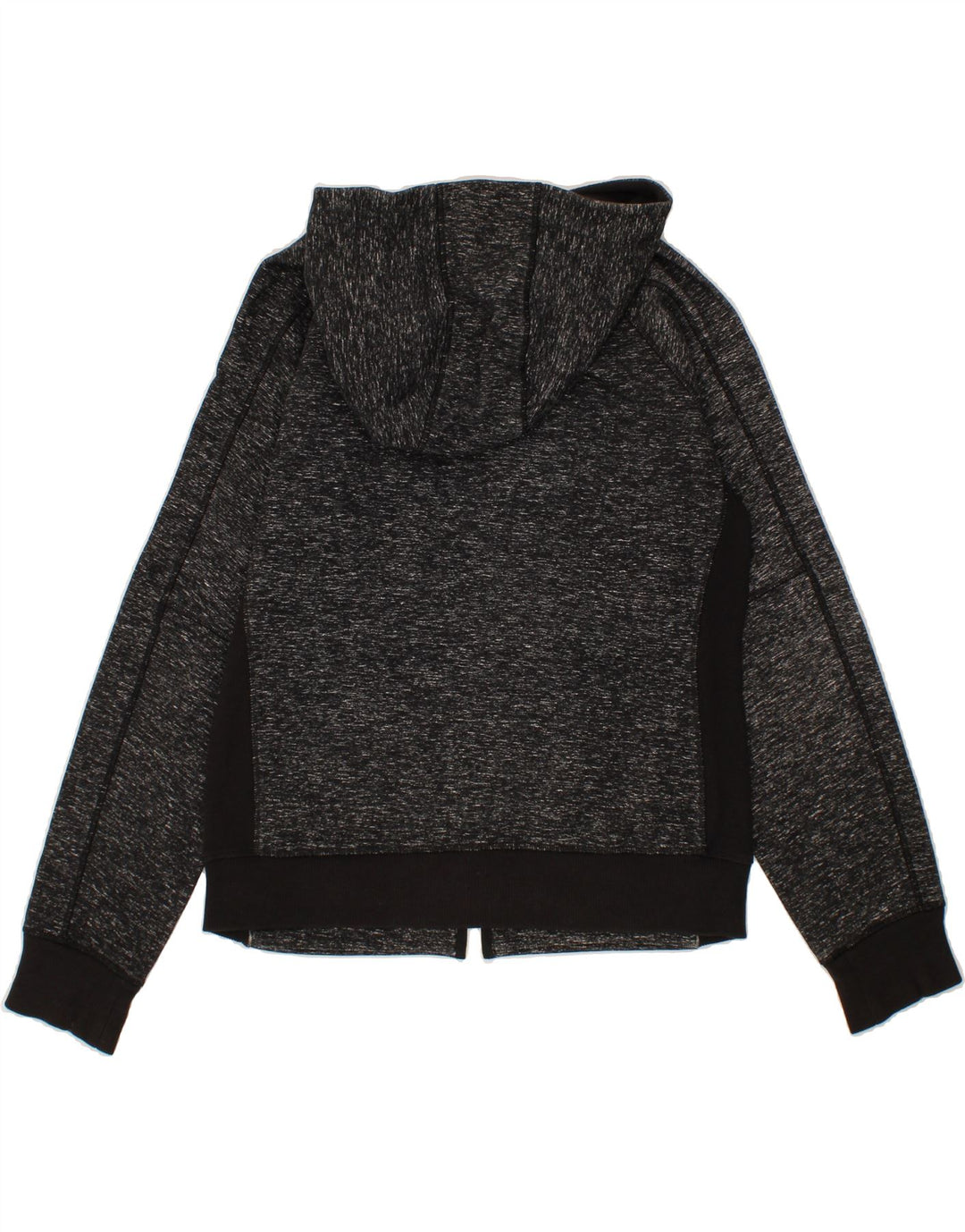 VINTAGE Mens Zip Hoodie Sweater Medium Grey Flecked Vintage Vintage and Second-Hand Vintage from Messina Hembry 