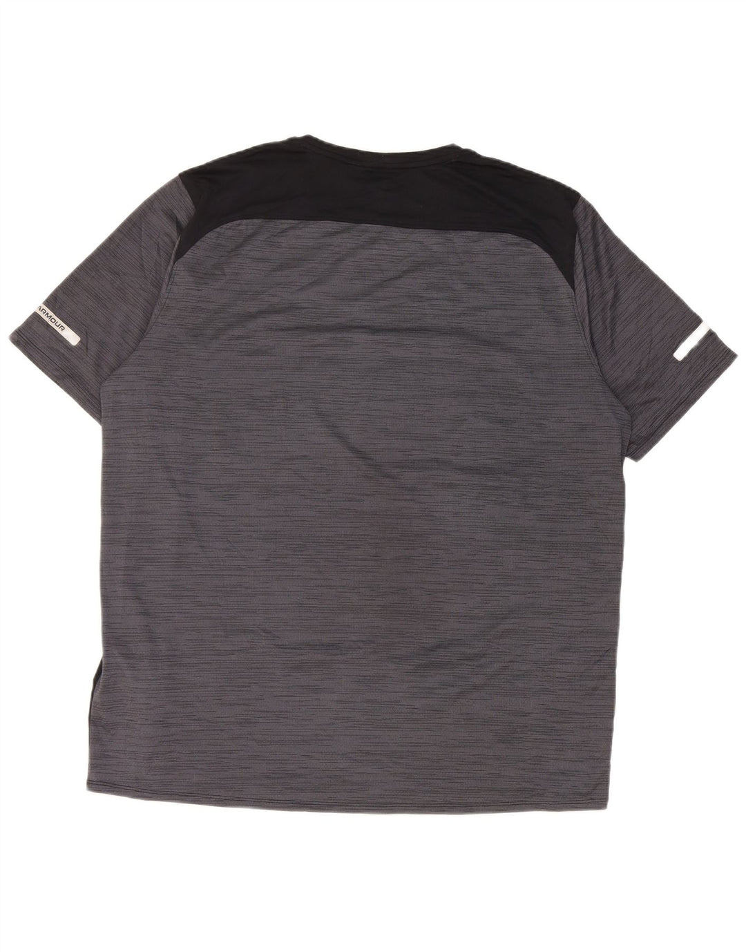 Under Armour Mens T-Shirt Top XL Grey Colourblock Polyester