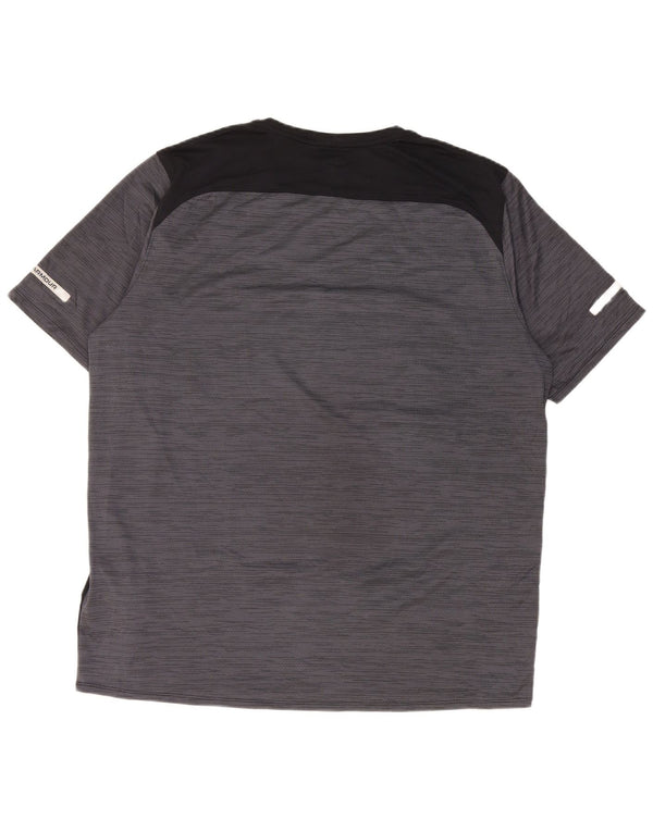 Under Armour Mens T-Shirt Top XL Grey Colourblock Polyester