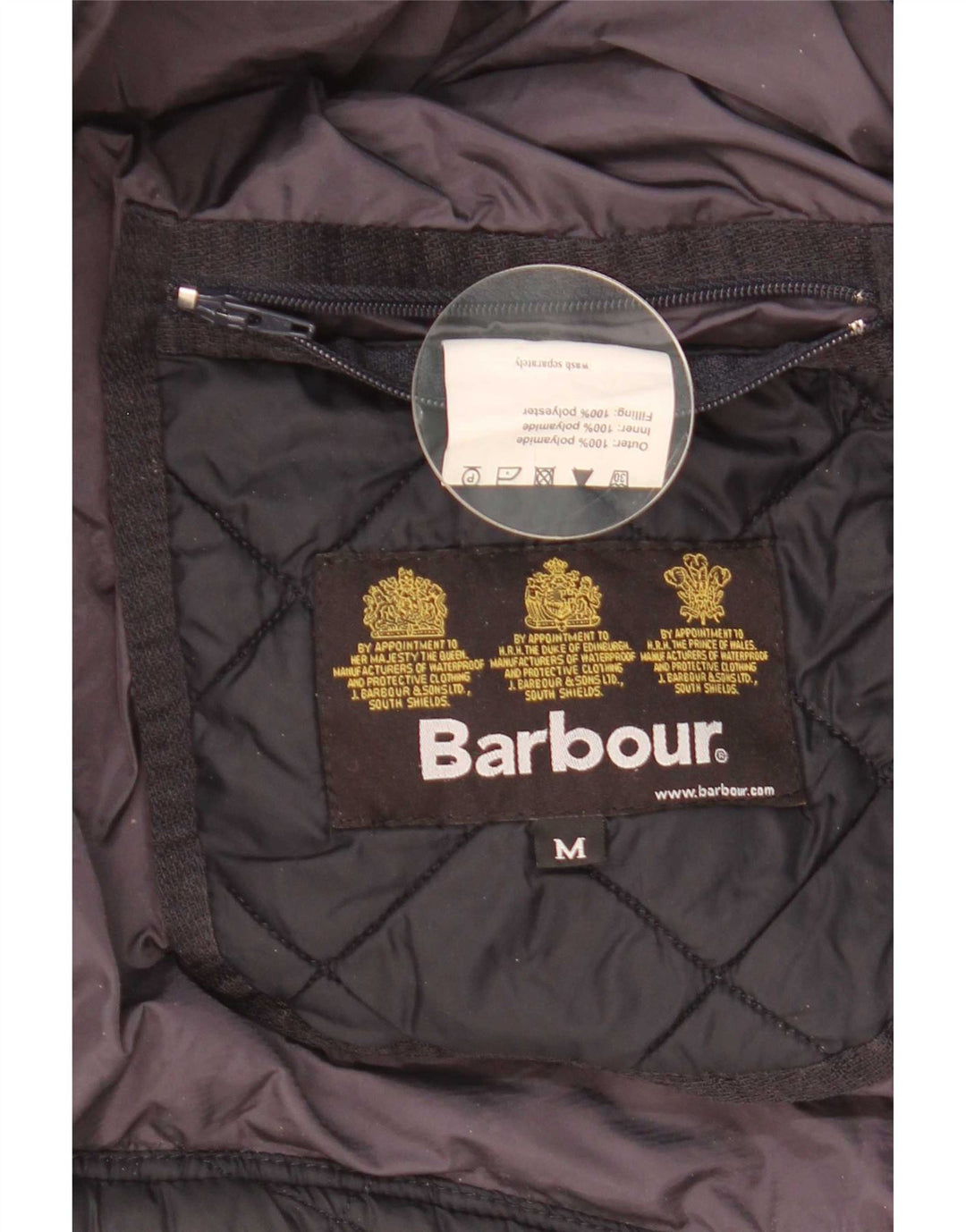 Giacca trapuntata da uomo Barbour UK 38 media blu navy in poliammide