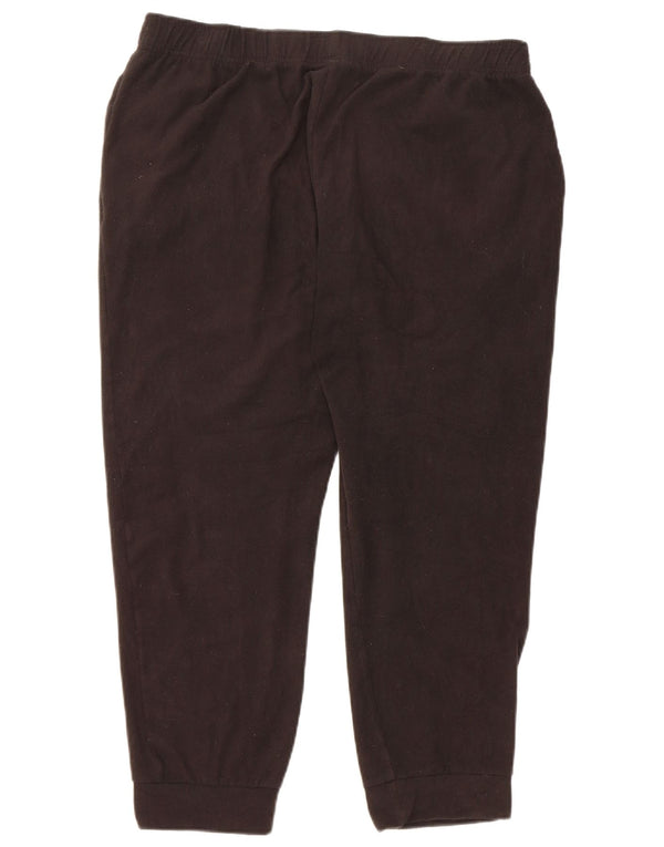 Avirex Pantalon de survêtement en polaire pour femme UK 20 2XL Noir Polyester
