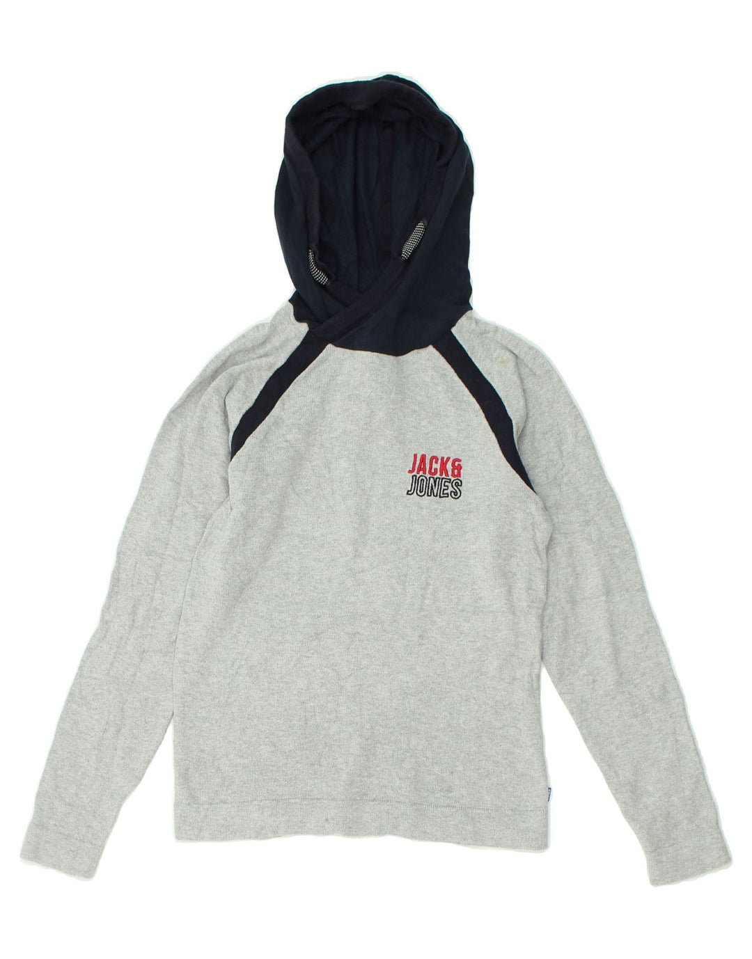 JACK & JONES Boys Hoodie Jumper 8-9 Years Grey | Vintage Jack & Jones | Thrift | Second-Hand Jack & Jones | Used Clothing | Messina Hembry 