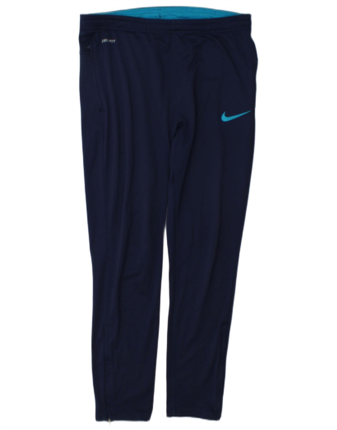 Męskie spodnie dresowe Nike Dri Fit, średni granatowy poliester